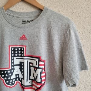 Adidas Mens Go To TAMU Aggies Patriotic Tee Size Medium